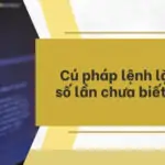 Cú pháp lệnh lặp với số lần chưa biết trước_