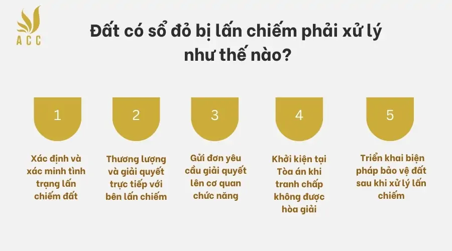 Đất có sổ đỏ bị lấn chiếm phải xử lý như thế nào