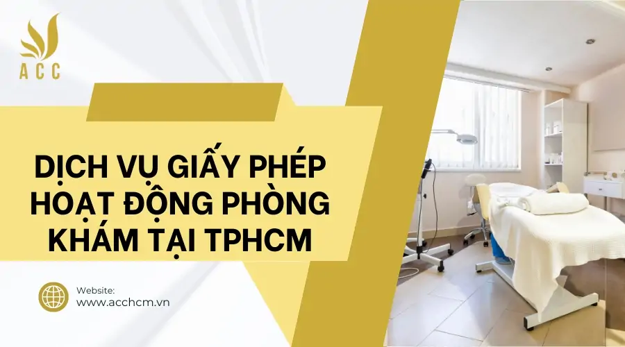 Dịch vụ giấy phép hoạt động phòng khám tại TPHCM