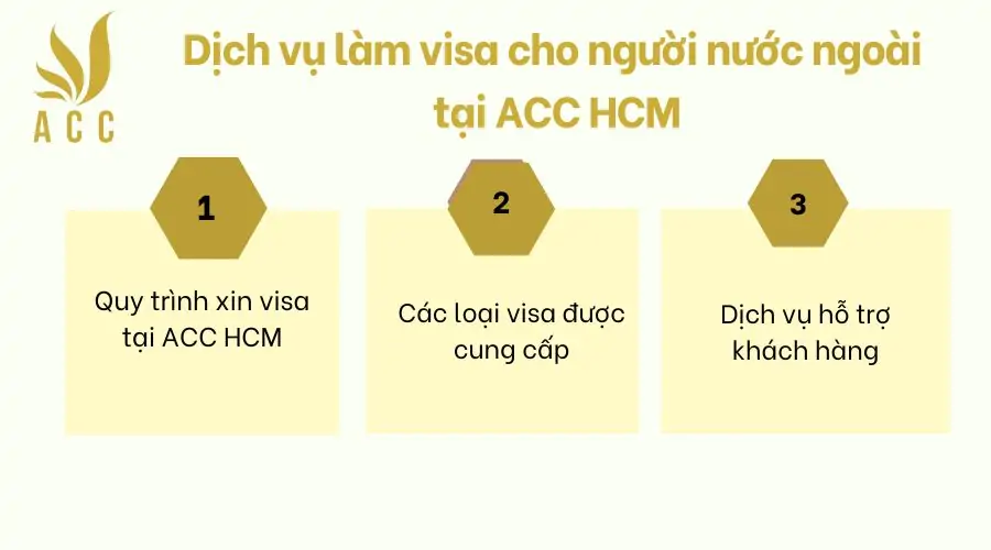 Dịch vụ làm visa cho người nước ngoài tại ACC HCM