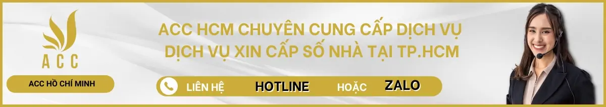 Dịch vụ xin cấp số nhà tại TP.HCM của ACC HCM