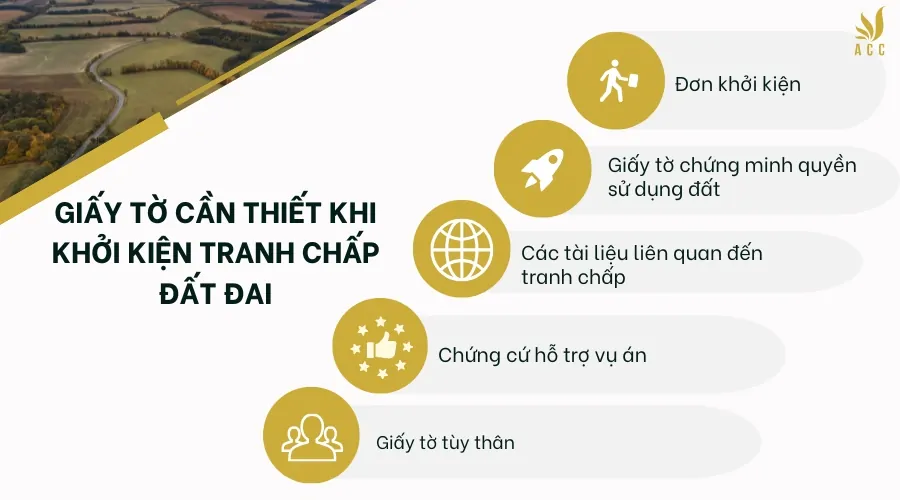 Giấy tờ cần thiết khi khởi kiện tranh chấp đất đai