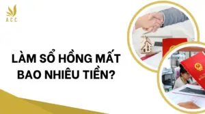 Làm sổ hồng mất bao nhiêu tiền