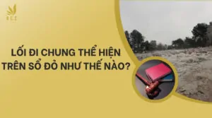 Lối đi chung thể hiện trên sổ đỏ như thế nào?