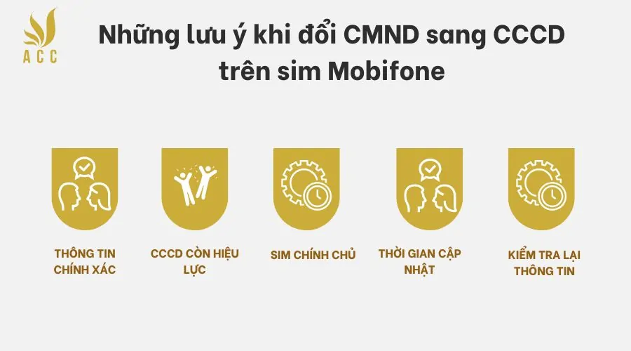 Những lưu ý khi đổi CMND sang CCCD trên sim Mobifone