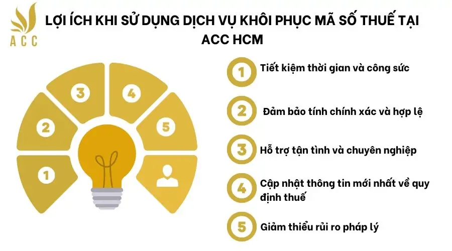 Lợi ích khi sử dụng dịch vụ khôi phục mã số thuế tại ACC HCM