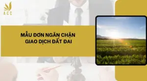 Mẫu đơn ngăn chặn giao dịch đất đai