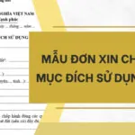 Mẫu đơn xin chuyển mục đích sử dụng đất