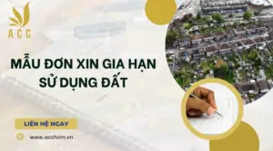 Mẫu đơn xin gia hạn sử dụng đất