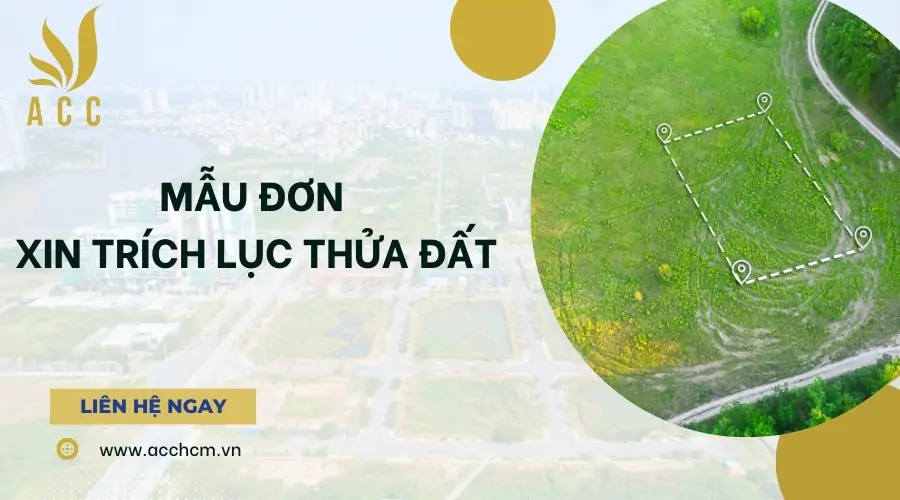 Mẫu đơn xin trích lục thửa đất