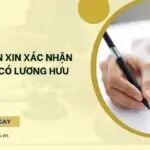 Mẫu đơn xin xác nhận không có lương hưu_