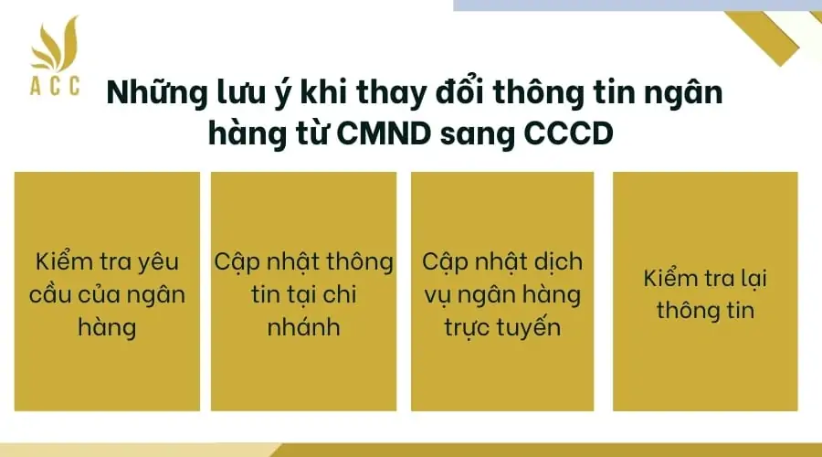 _Những lưu ý khi thay đổi thông tin ngân hàng từ CMND sang CCCD