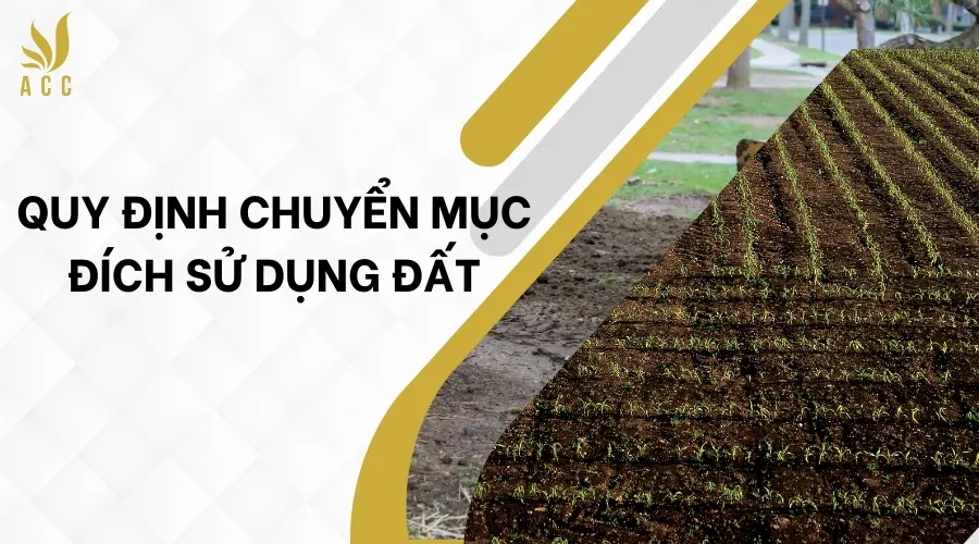 Quy định chuyển mục đích sử dụng đất