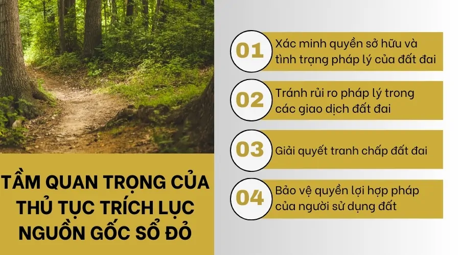 Tầm quan trọng của thủ tục trích lục nguồn gốc sổ đỏ