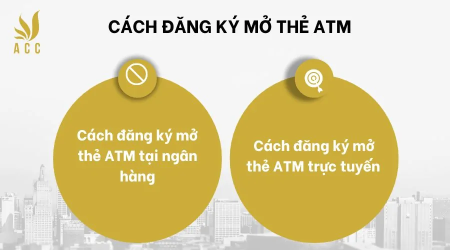 Cách đăng ký mở thẻ ATM