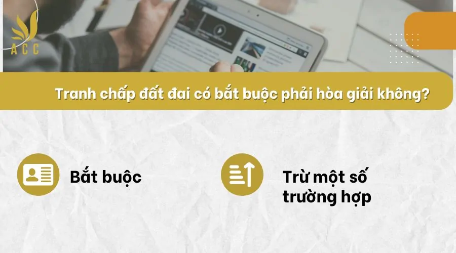 Tranh chấp đất đai có bắt buộc phải hòa giải không?