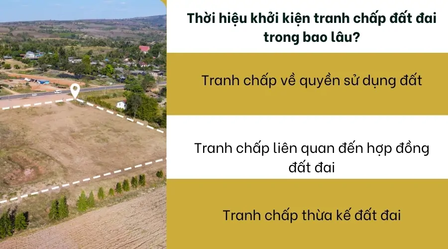 Thời hiệu khởi kiện tranh chấp đất đai trong bao lâu