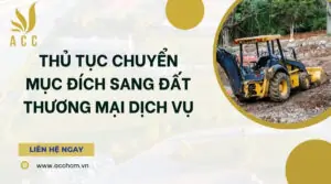 Thủ tục chuyển mục đích sang đất thương mại dịch vụ