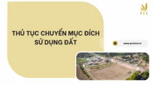 Thủ tục chuyển mục đích sử dụng đất