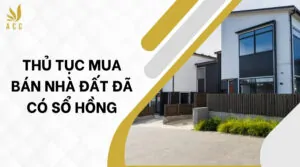 Thủ tục mua bán nhà đất đã có sổ hồng