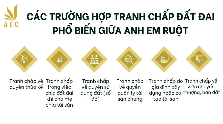 Các trường hợp tranh chấp đất đai phổ biến giữa anh em ruột