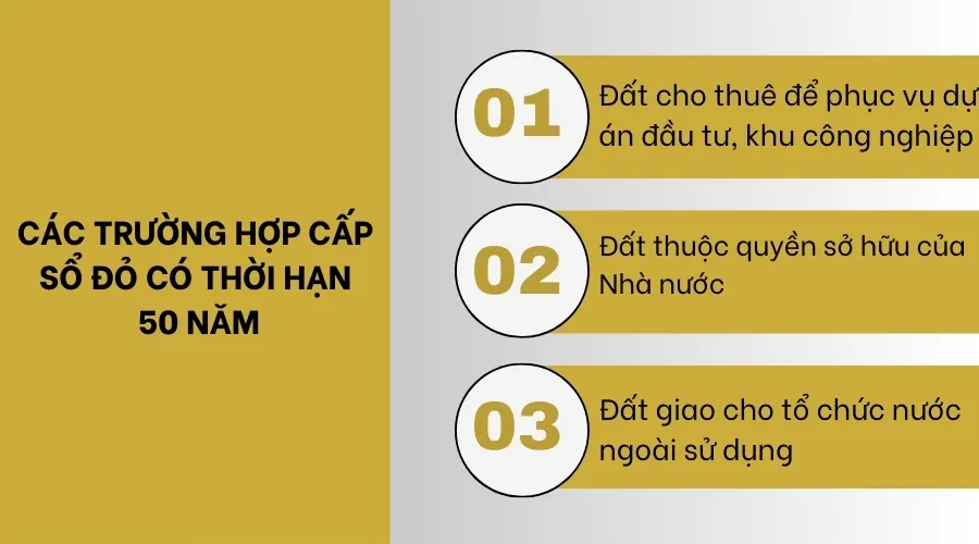 Các Trường Hợp Cấp Sổ Đỏ Có Thời Hạn 50 Năm