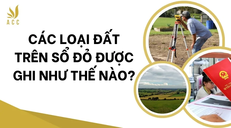 Các loại đất trên sổ đỏ được ghi như thế nào