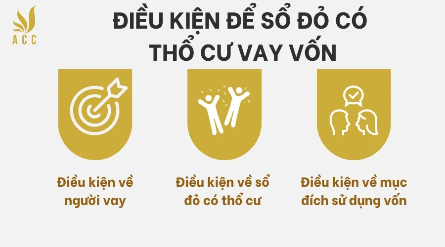 Điều kiện để sổ đỏ có thổ cư vay vốn