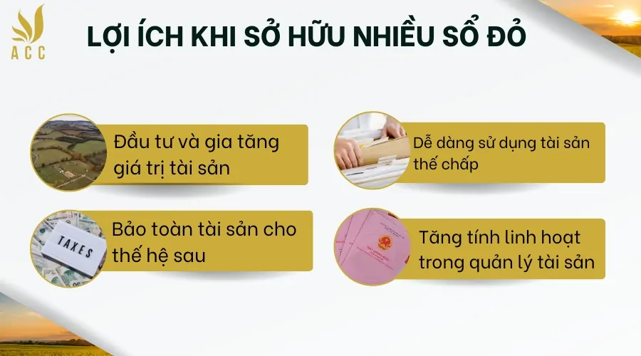 Lợi ích khi sở hữu nhiều sổ đỏ