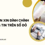 Mẫu đơn xin đính chính thông tin trên sổ đỏ