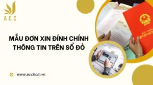 Mẫu đơn xin đính chính thông tin trên sổ đỏ