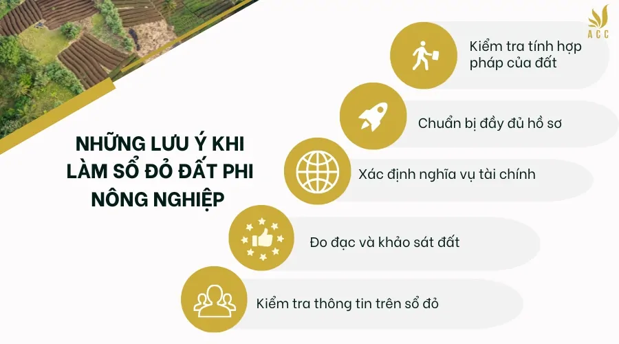 Những lưu ý khi làm sổ đỏ đất phi nông nghiệp