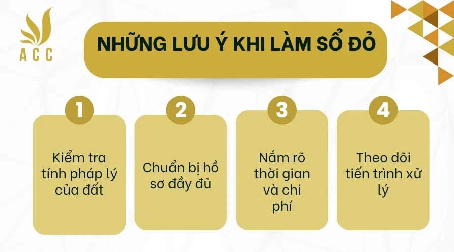 Những lưu ý khi làm sổ đỏ