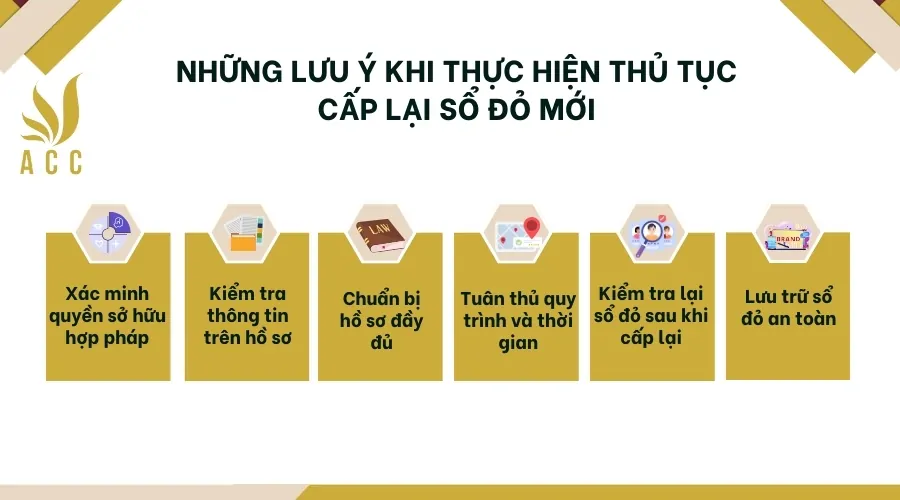 _Những lưu ý khi thực hiện thủ tục cấp lại sổ đỏ mới