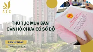 Thủ tục mua bán căn hộ chưa có sổ đỏ