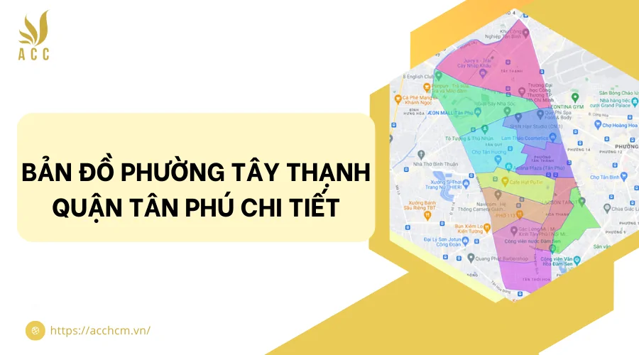 Bản đồ phường T&acirc;y Thạnh quận T&acirc;n Ph&uacute; chi tiết