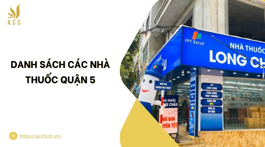 Danh sách các nhà thuốc quận 5