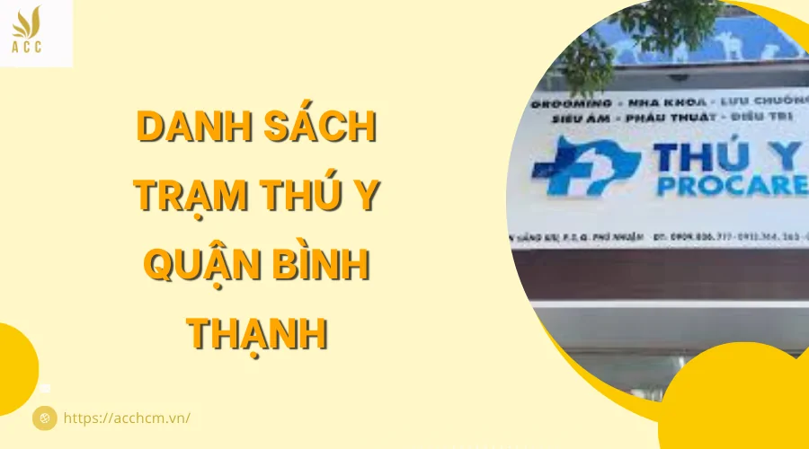 Danh sách trạm thú y quận Bình Thạnh