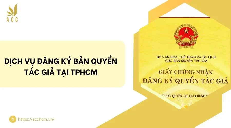 Dịch vụ đăng ký bản quyền tác giả tại TPHCM