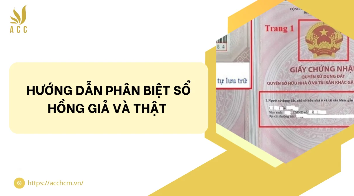 Hướng dẫn phân biệt sổ hồng giả và thật 
