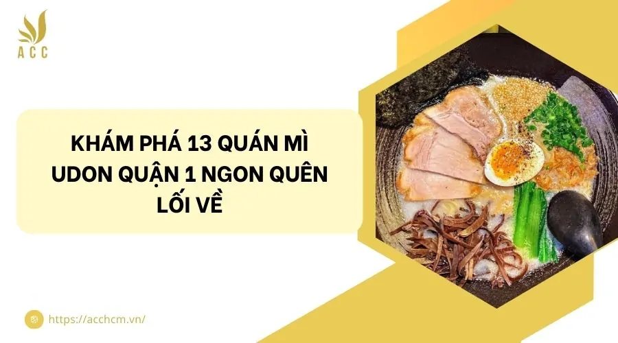 Khám phá 13 quán mì udon quận 1 ngon quên lối về