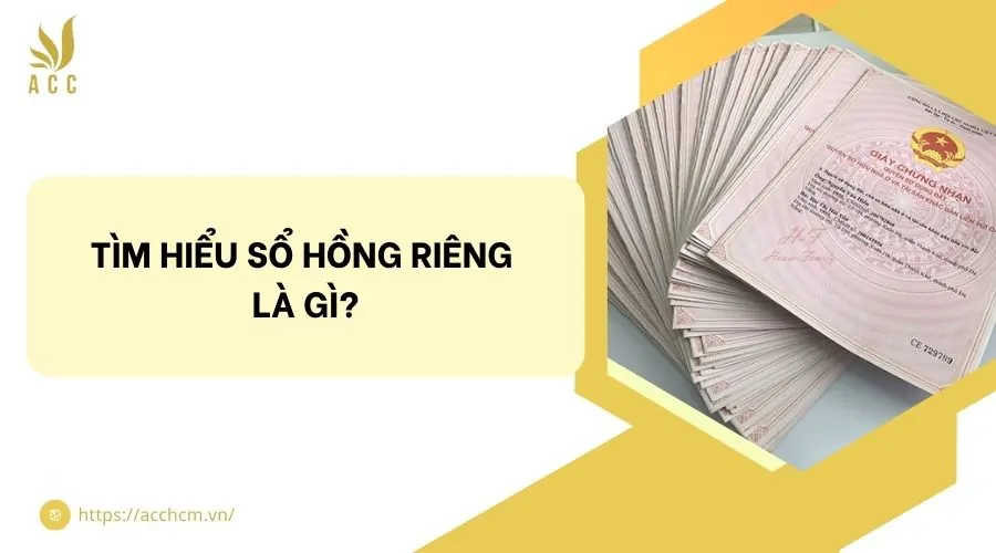 Tìm hiểu sổ hồng riêng là gì?