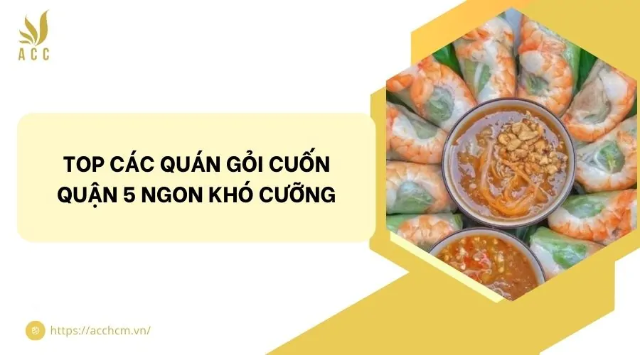 Top các quán gỏi cuốn quận 5 ngon khó cưỡng