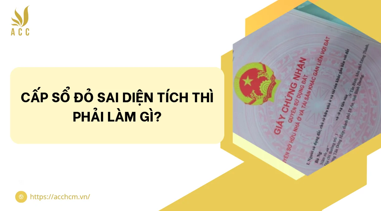 Cấp sổ đỏ sai diện tích thì phải làm gì?