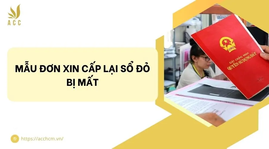 Mẫu đơn xin cấp lại sổ đỏ bị mất