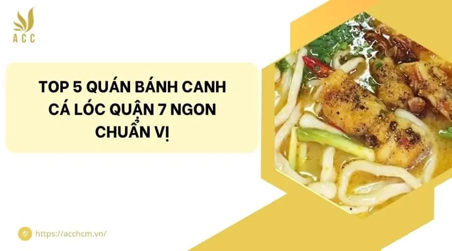 Top 5 quán bánh canh cá lóc quận 7 ngon chuẩn vị