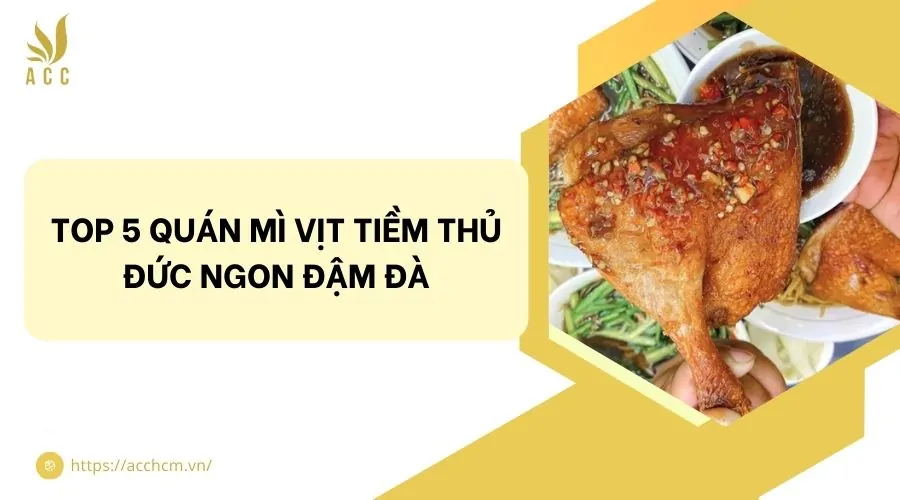 Top 5 quán mì vịt tiềm Thủ Đức ngon đậm đà