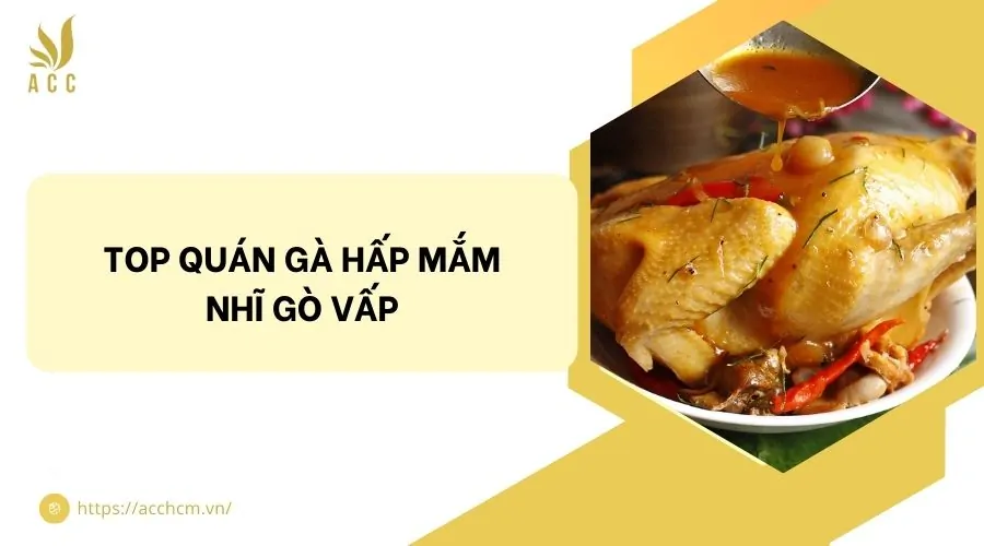 Top quán gà hấp mắm nhĩ Gò Vấp