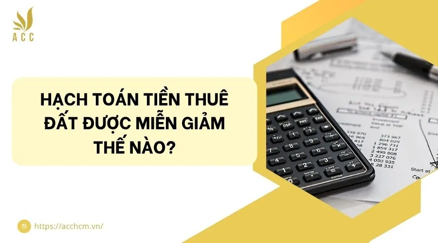 Hạch toán tiền thuê đất được miễn giảm thế nào?