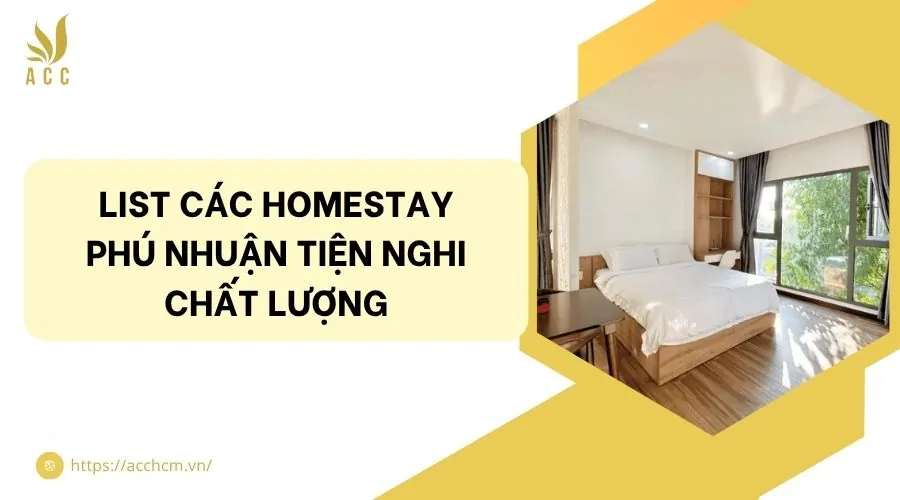 List các homestay Phú Nhuận tiện nghi chất lượng
